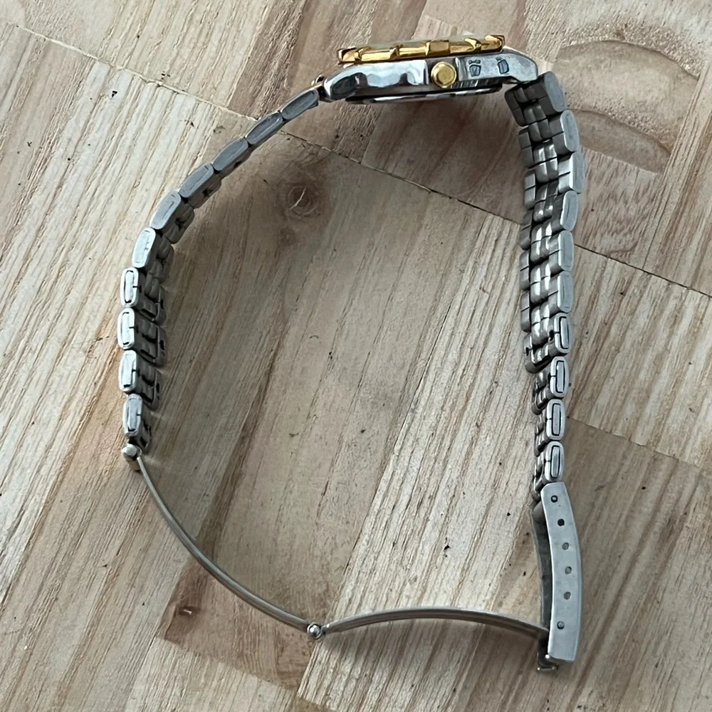 Seiko Sport 50 Ladies Watch Vintage Two-Tone Bracelet Iridescent Dial Date - Picture 10 of 16